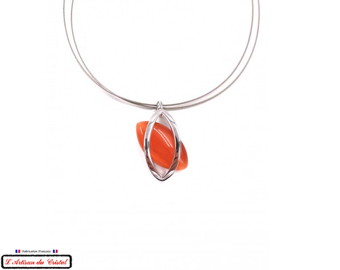 Coffret Luxe Collier Femme "Klein Créateur" Acier Inoxydable et Cristal Maison Klein : Pluton