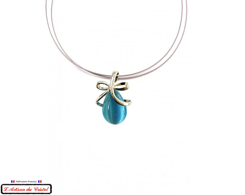 Klein Designer Stainless Steel and Crystal Necklace for Women : Red Half Heart