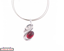 Charger l&#39;image dans la galerie, Coffret Luxe Collier Femme &quot;Bijoux Créateur&quot; Acier Inoxydable et Cristal Maison Klein : Serpenti
