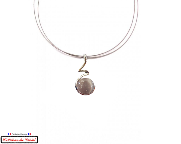 Coffret Luxe Collier Femme "Bijoux Créateur" Acier Inoxydable et Cristal Maison Klein : Signature