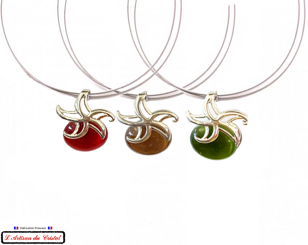 Maison Klein Stainless Steel and Crystal Necklace "Designer Jewelry" Luxury Gift Set for Women: Starfish Chocolate