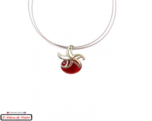 Load image into Gallery viewer, Maison Klein Stainless Steel and Crystal Necklace &quot;Designer Jewelry&quot; Luxury Gift Set for Women: Starfish Chocolate
