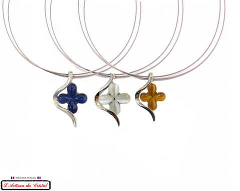 Taupe Grey Signature Necklace "Designer Jewelry" Stainless Steel &amp; Crystal Set by Maison Klein