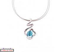 Load image into Gallery viewer, Luxury Women&#39;s Necklace Box &quot;Designer Jewelry&quot; Stainless Steel and Crystal Maison Klein: Rêve Bleu
