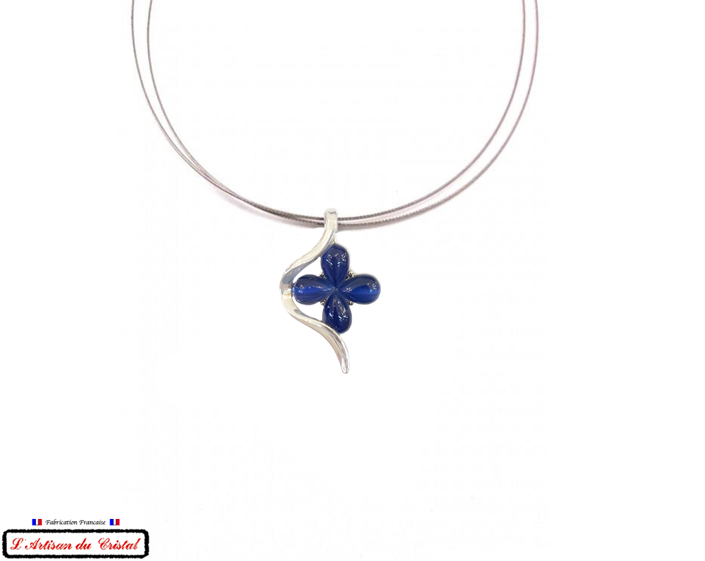 Taupe Grey Signature Necklace "Designer Jewelry" Stainless Steel &amp; Crystal Set by Maison Klein