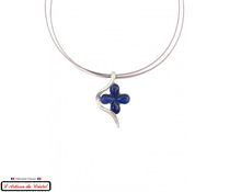Load image into Gallery viewer, Taupe Grey Signature Necklace &quot;Designer Jewelry&quot; Stainless Steel &amp; Crystal Set by Maison Klein
