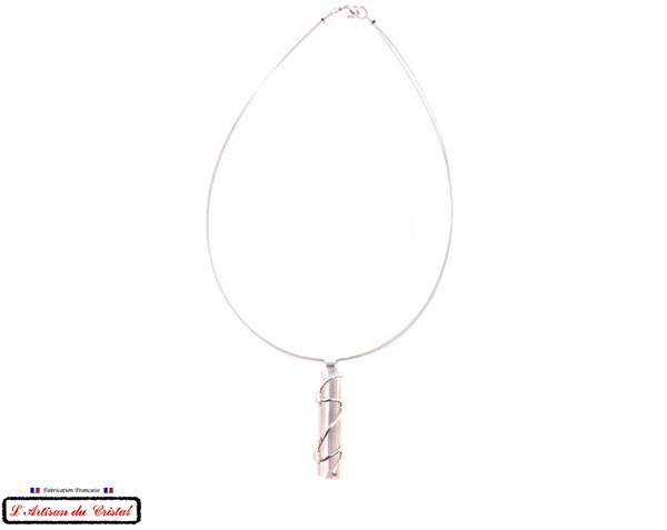 Coffret Luxe Collier Femme "Bijoux Créateur" Acier Inoxydable et Cristal Maison Klein : Stick