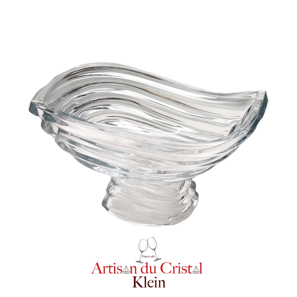 Coupe à Fruits en Cristal "Modèle Onde" vue du dessus
