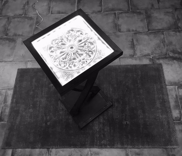 Manhattan column: crystal and steel.