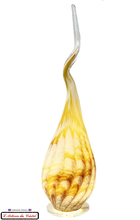 Load image into Gallery viewer, Yellow Owl Polychrome Crystal Lamp Maison Klein 54120 Baccarat France