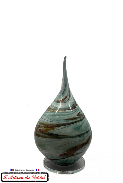 Polychrome Crystal Ball Lamp "Flame" Collection Maison Klein 54120 Baccarat France