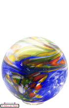 Charger l&#39;image dans la galerie, Lampe Design Boule de Cristal Géante &quot;Océan Multicolore&quot; - 45cm