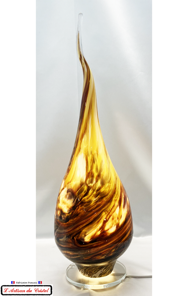 Polychrome Crystal Klein Face Lamp