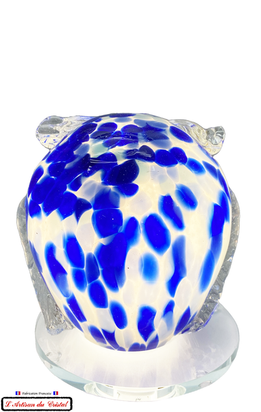 Polychrome Crystal Lamp Klein Snow Color Owl