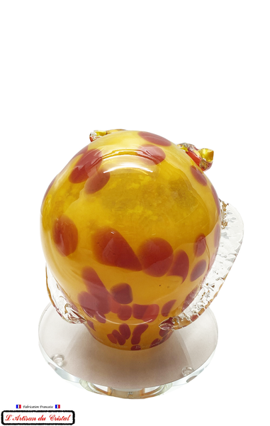 Polychrome Crystal Lamp Klein Snow Color Owl