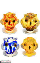 Load image into Gallery viewer, Polychrome Crystal Lamp Klein Snow Color Owl