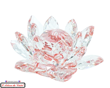 Load image into Gallery viewer, Fleur de Lotus Rubis cristal Maison KLEIN détails couleurs
