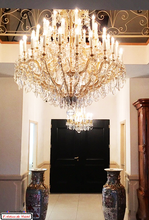 Load image into Gallery viewer, Crystal Chandelier Marie-Thérèse Style : 48 LED lights Maison Klein 54120 Baccarat France
