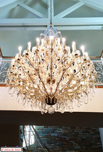 Load image into Gallery viewer, Crystal Chandelier Marie-Thérèse Style : 48 LED lights Maison Klein 54120 Baccarat France
