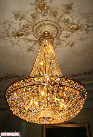 Crystal Chandelier Montgolfière Riviera Style Maison Klein 54120 Baccarat France