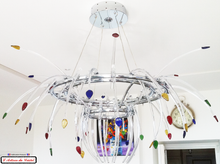 Load image into Gallery viewer, Crystal Chandelier Design Paradis arc en ciel Maison Klein 54120 Baccarat France
