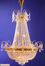 Load image into Gallery viewer, Crystal Chandelier Montgolfière Riviera Style Maison Klein 54120 Baccarat France
