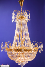 Load image into Gallery viewer, Crystal Chandelier Montgolfière Riviera Style Maison Klein 54120 Baccarat France