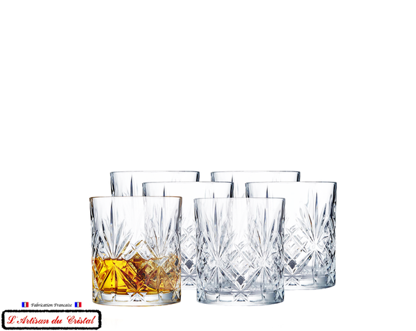 Service Romeo : Verres à whisky en Cristal Maison Klein 54120 Baccarat France