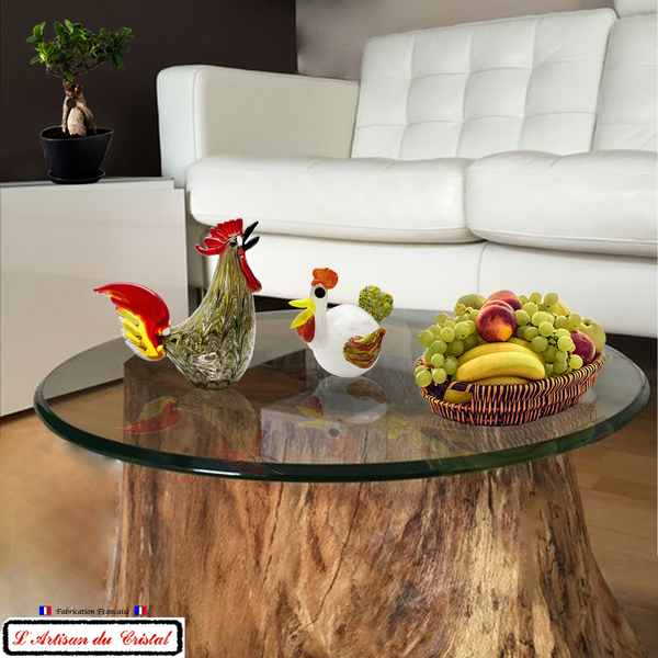 mise en situation sculpture coq