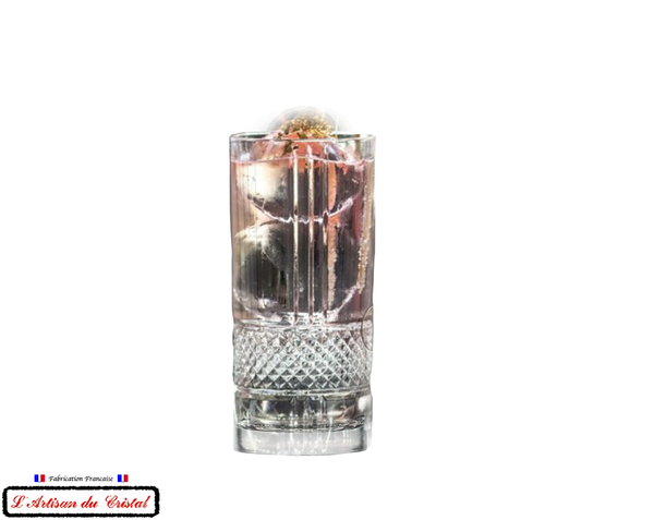 Diamond Service : Crystal Long Drink glasses (37 cl) Maison Klein 54120 Baccarat France