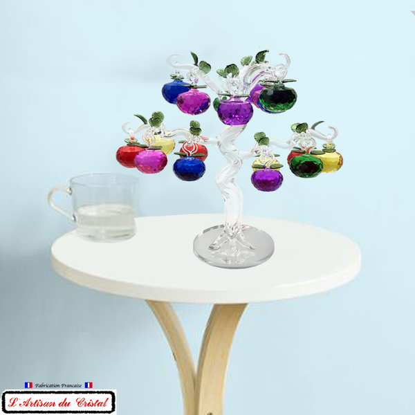 Pommier "Arbre de Vie" Grand Modèle en Cristal Maison Klein 54120 Baccarat France
