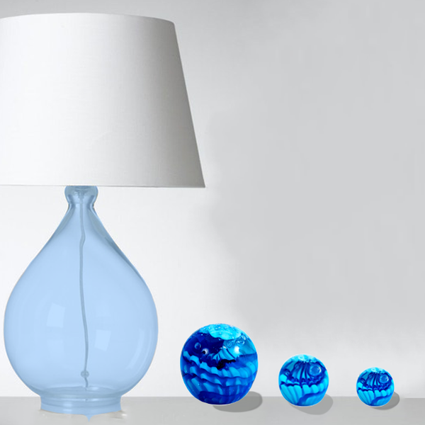 Mise en situation du sulfure modèle le grand bleu. Disponible en 3 tailles différentes.