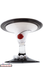 Load image into Gallery viewer, Black and White Crystal Madame Chapeau Coupe Klein 54120 Baccarat France
