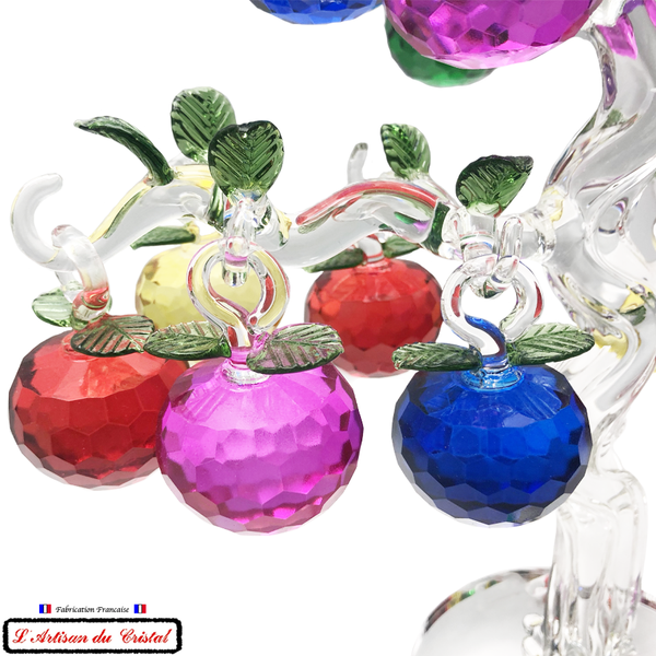 Pommier "Arbre de Vie" Grand Modèle en Cristal Maison Klein 54120 Baccarat France