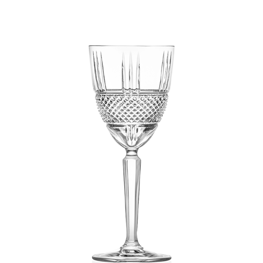 Diamond Service : Crystal Wine Glasses (25 cl) Maison Klein 54120 Baccarat France