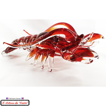 Load image into Gallery viewer, Sculpture Géante Collection Animals &quot;Bernard le Homard&quot; en Cristal Klein 54120 Baccarat France
