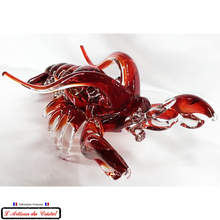 Load image into Gallery viewer, Sculpture Géante Collection Animals &quot;Bernard le Homard&quot; en Cristal Klein 54120 Baccarat France
