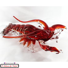 Load image into Gallery viewer, Sculpture Géante Collection Animals &quot;Bernard le Homard&quot; en Cristal Klein 54120 Baccarat France
