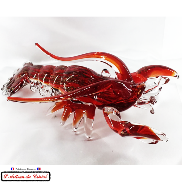 Sculpture Géante Collection Animals "Bernard le Homard" en Cristal Klein 54120 Baccarat France
