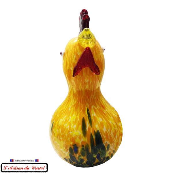Sculpture Collection Animals "La Poule" en Cristal Maison Klein 54120 Baccarat France