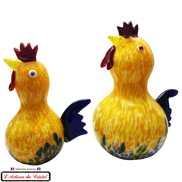Sculpture Collection Animals "La Poule" en Cristal Maison Klein 54120 Baccarat France