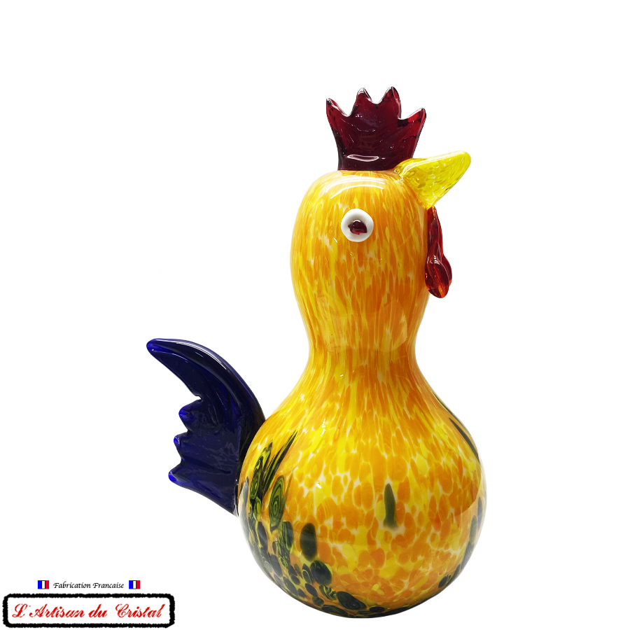 Sculpture Collection Animals "La Poule" en Cristal Maison Klein 54120 Baccarat France