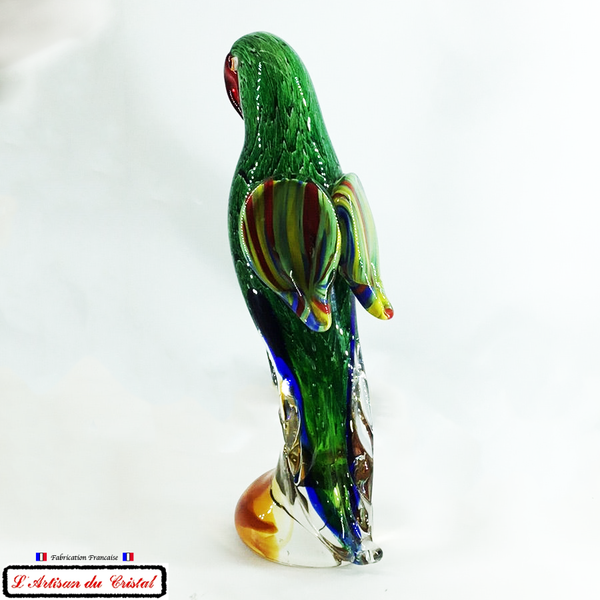 Sculpture en Cristal "Coco le Perroquet des Iles" Klein 54120 Baccarat France