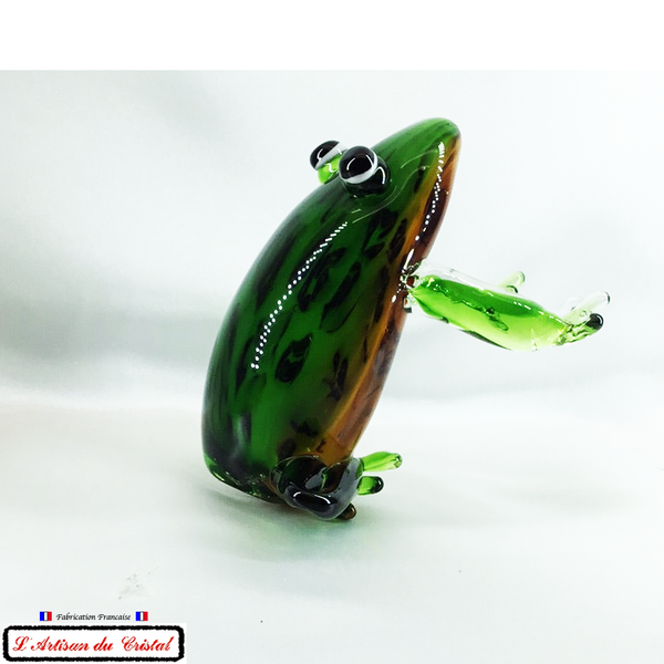 Sculpture Collection Animals Cristal "Grenouille" Maison Klein 54120 Baccarat France