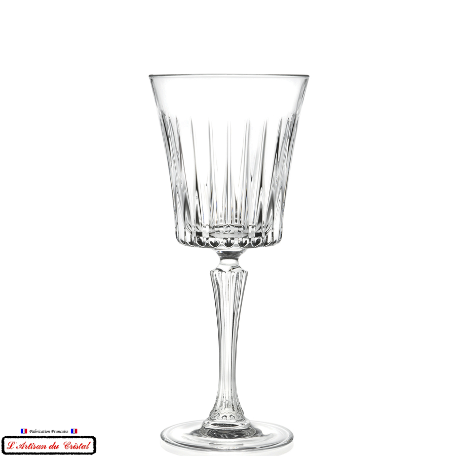 Service Concorde : 6 Verres à Eau/vin en Cristal (30 cl) Maison Klein 54120 Baccarat France