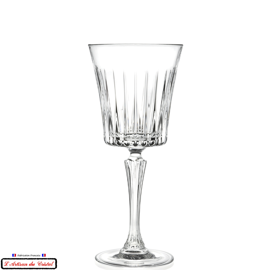Concorde Service: 6 Crystal Water/Wine Glasses (30 cl) Maison Klein 54120 Baccarat France