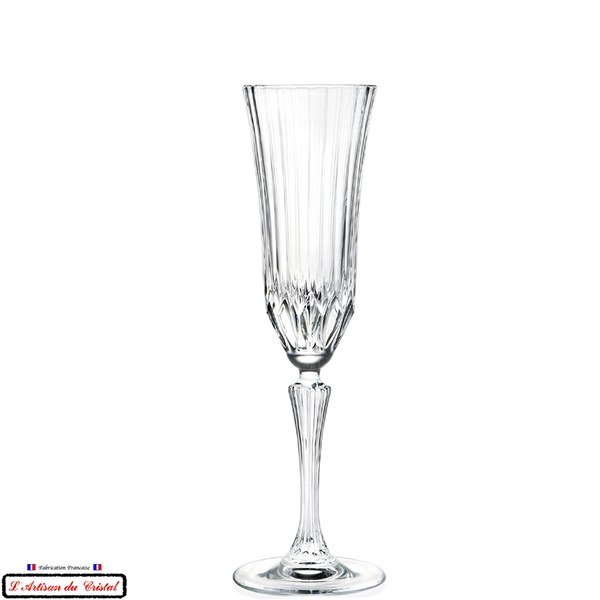 Service Concorde Prestige : 6 Flûtes à Champagne en Cristal (18 cl) Maison Klein Baccarat France