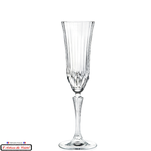 Service Concorde Prestige : 6 Flûtes à Champagne en Cristal (18 cl) Maison Klein Baccarat France