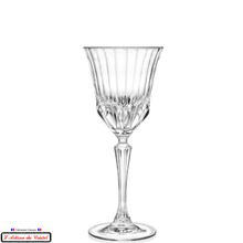 Charger l&#39;image dans la galerie, Service &quot;Concorde Prestige&quot; : 6 Verres striés en cristal Vin ou Eau (22 cl) - Cristallerie Klein France
