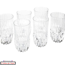 Load image into Gallery viewer, Concorde Prestige Service: 6 Crystal Long Drink Glasses (40 cl) Maison Klein 54120 Baccarat France